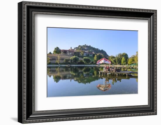 Bath Lake, the Place and the Riegerburgs, Austria-Volker Preusser-Framed Photographic Print