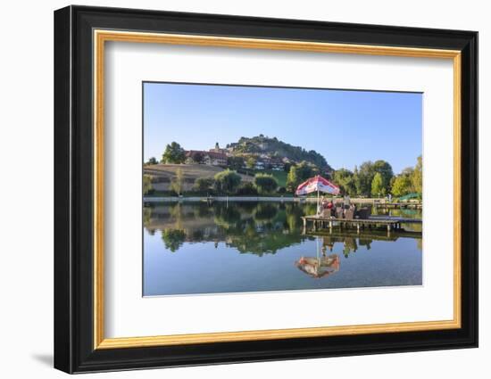 Bath Lake, the Place and the Riegerburgs, Austria-Volker Preusser-Framed Photographic Print