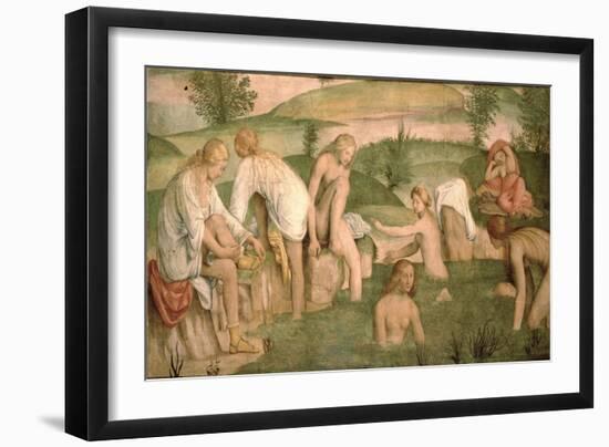 Bath of Psyche, 1520-23-Bernardino Luini-Framed Giclee Print