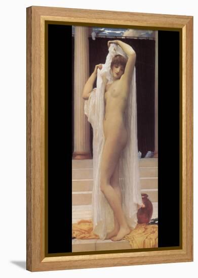 Bath of Psyche-Frederick Leighton-Framed Stretched Canvas