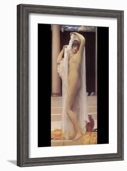 Bath of Psyche-Frederick Leighton-Framed Art Print