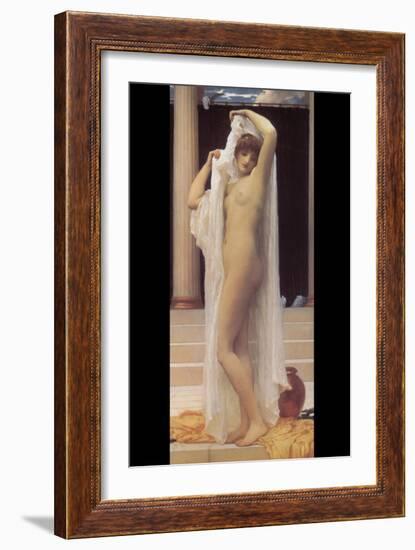 Bath of Psyche-Frederick Leighton-Framed Art Print