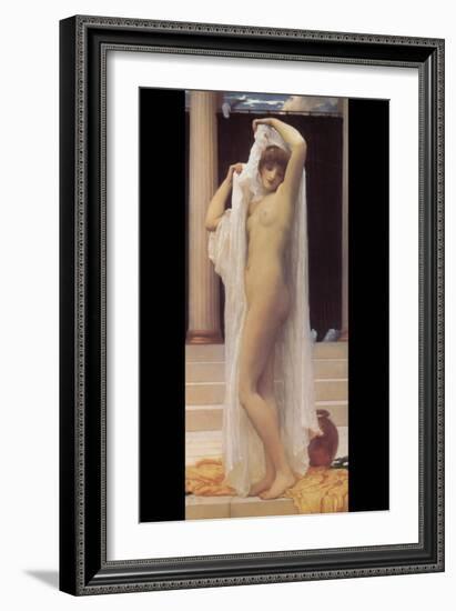 Bath of Psyche-Frederick Leighton-Framed Art Print