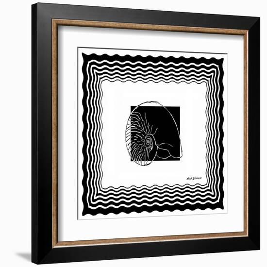 Bath Shells Square I-Nicholas Biscardi-Framed Art Print