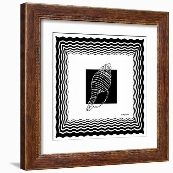 Bath Shells Square II-Nicholas Biscardi-Framed Art Print