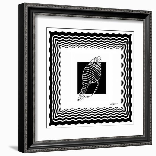 Bath Shells Square II-Nicholas Biscardi-Framed Art Print