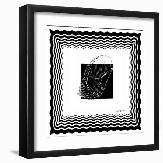 Bath Shells Square III-Nicholas Biscardi-Framed Art Print