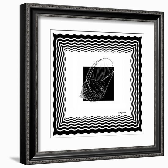 Bath Shells Square III-Nicholas Biscardi-Framed Art Print