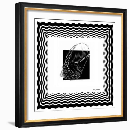 Bath Shells Square III-Nicholas Biscardi-Framed Art Print