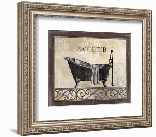 Bath Silhouette II-null-Framed Art Print