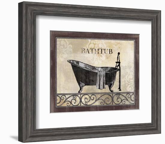 Bath Silhouette II-null-Framed Art Print