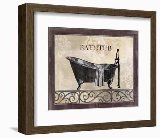 Bath Silhouette II-null-Framed Art Print