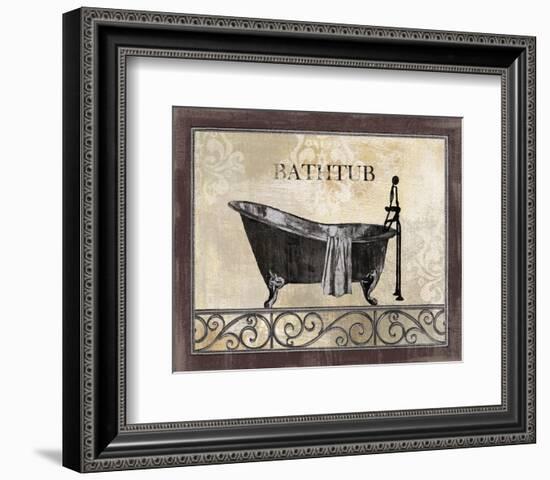 Bath Silhouette II-null-Framed Art Print