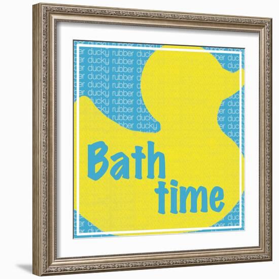 Bath Time Ducky-Lauren Gibbons-Framed Art Print