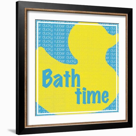 Bath Time Ducky-Lauren Gibbons-Framed Art Print