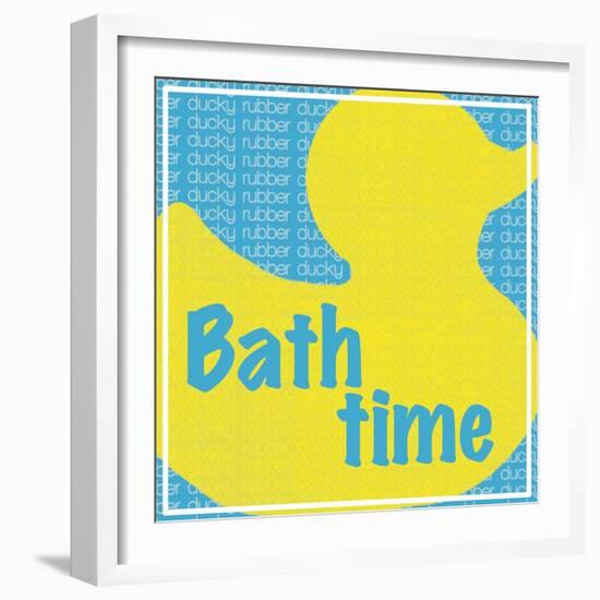 Bath Time Ducky-Lauren Gibbons-Framed Art Print