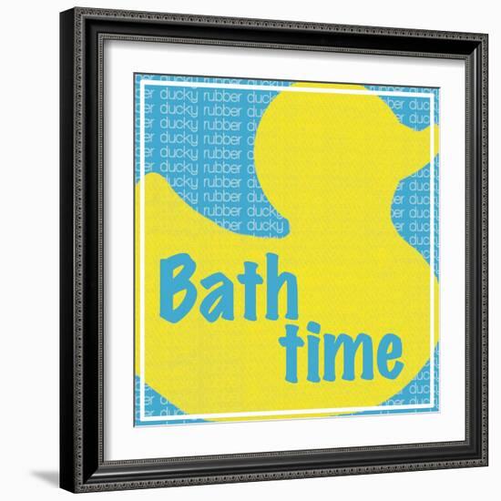 Bath Time Ducky-Lauren Gibbons-Framed Art Print