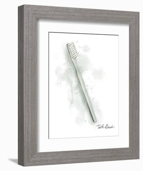 Bath Toothbrush-Matthew Piotrowicz-Framed Art Print