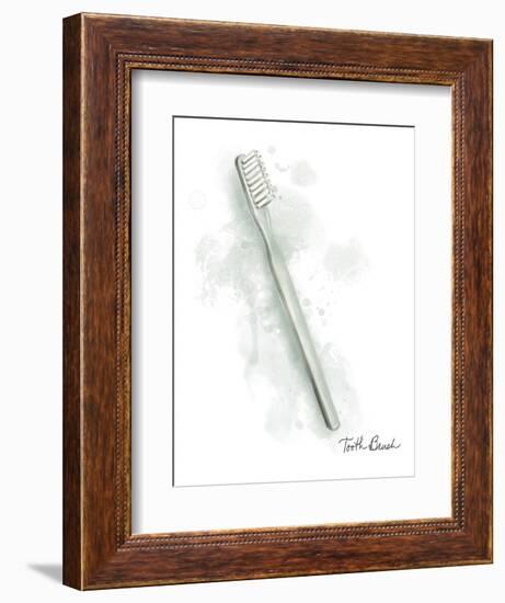 Bath Toothbrush-Matthew Piotrowicz-Framed Art Print