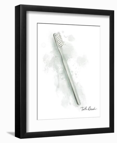 Bath Toothbrush-Matthew Piotrowicz-Framed Art Print