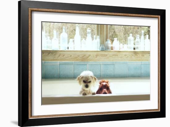 Bath Tub Buddies-Betsy Cameron-Framed Art Print