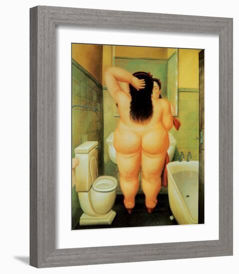 Bath-Fernando Botero-Framed Art Print