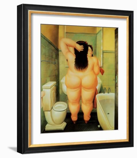 Bath-Fernando Botero-Framed Art Print