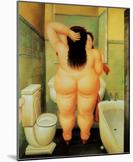 Bath-Fernando Botero-Mounted Art Print