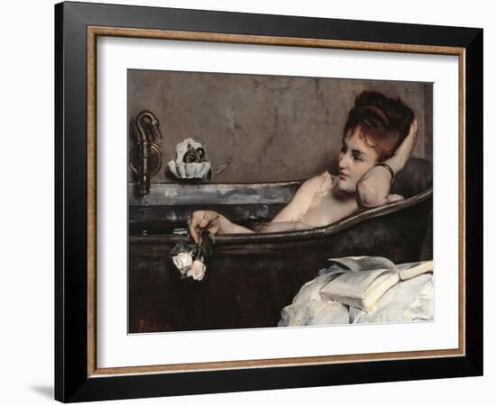 Bath-Alfred Emile Léopold Stevens-Framed Art Print