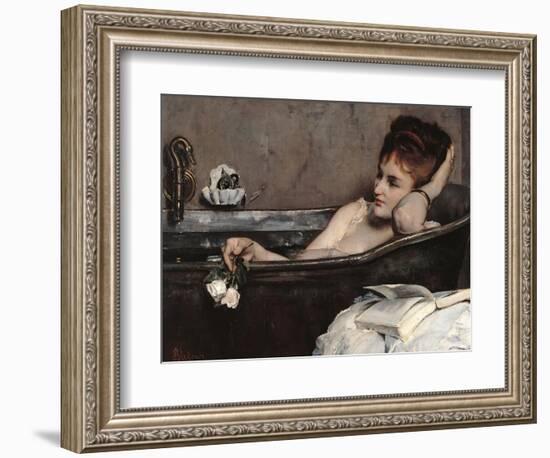 Bath-Alfred Emile Léopold Stevens-Framed Art Print