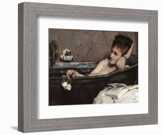 Bath-Alfred Emile Léopold Stevens-Framed Art Print