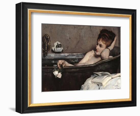 Bath-Alfred Emile Léopold Stevens-Framed Art Print