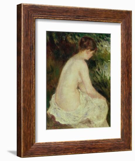 Bather, 1879-Pierre-Auguste Renoir-Framed Giclee Print