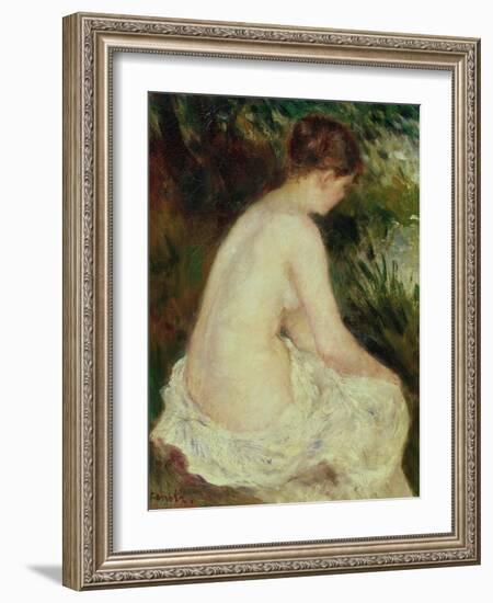 Bather, 1879-Pierre-Auguste Renoir-Framed Giclee Print