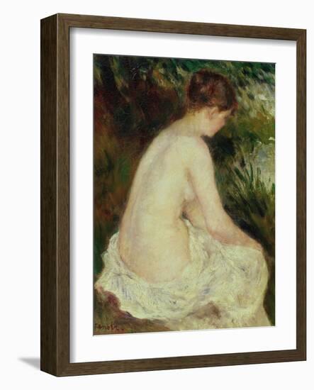 Bather, 1879-Pierre-Auguste Renoir-Framed Giclee Print