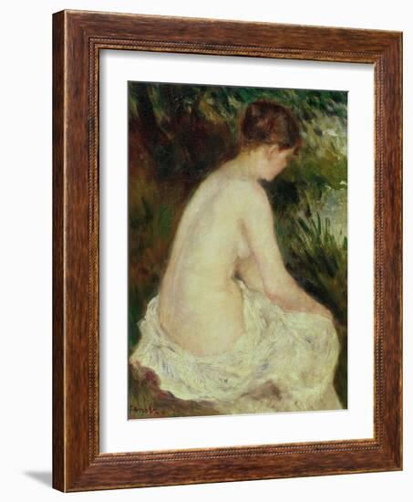 Bather, 1879-Pierre-Auguste Renoir-Framed Giclee Print