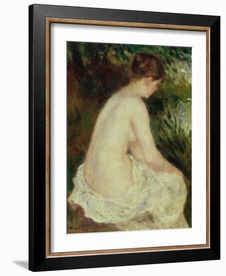 Bather, 1879-Pierre-Auguste Renoir-Framed Giclee Print