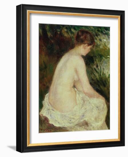 Bather, 1879-Pierre-Auguste Renoir-Framed Giclee Print