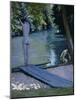 Bather About to Plunge Into the River Lyrres-Gustave Caillebotte-Mounted Giclee Print