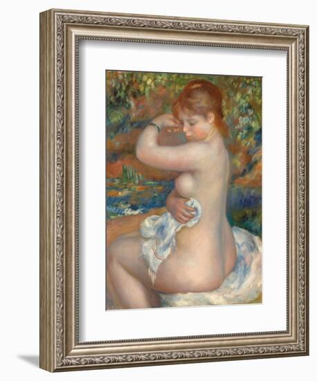 Bather; Baigneuse, 1888-Pierre-Auguste Renoir-Framed Giclee Print