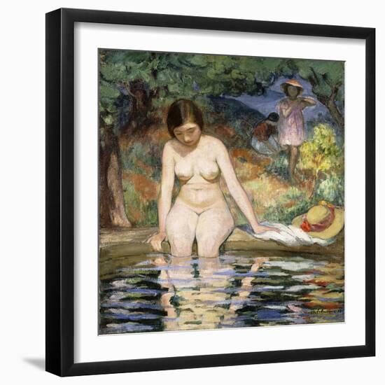 Bather; Baigneuse, 1910-Henri Lebasque-Framed Giclee Print