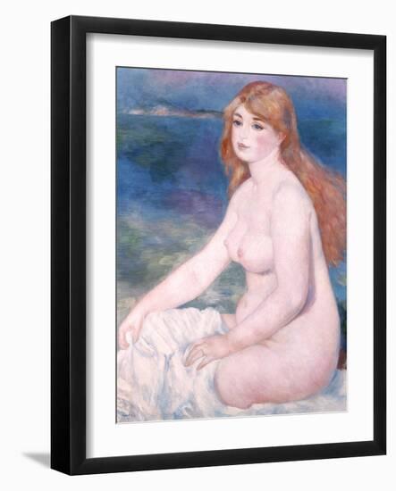 Bather (Blonde Bather II) 1882-Pierre-Auguste Renoir-Framed Giclee Print