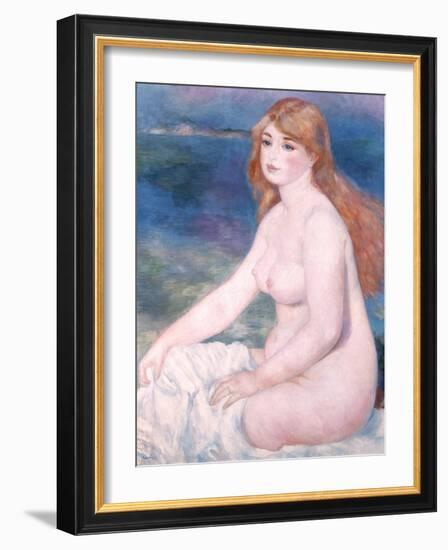 Bather (Blonde Bather II) 1882-Pierre-Auguste Renoir-Framed Giclee Print