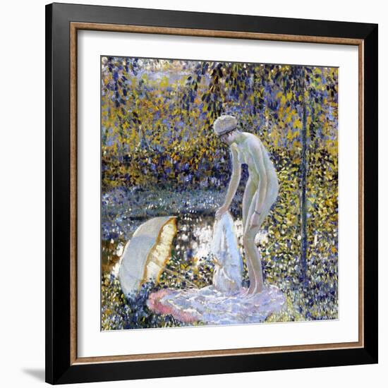 Bather, C.1907-14-Frederick Carl Frieseke-Framed Giclee Print