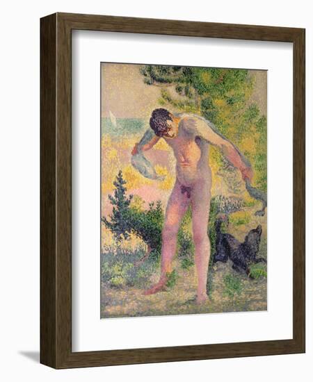 Bather Drying Himself at St. Tropez, 1893-Henri Edmond Cross-Framed Giclee Print