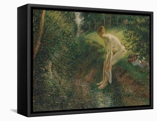 Bather in the Woods, 1895-Camille Pissarro-Framed Premier Image Canvas