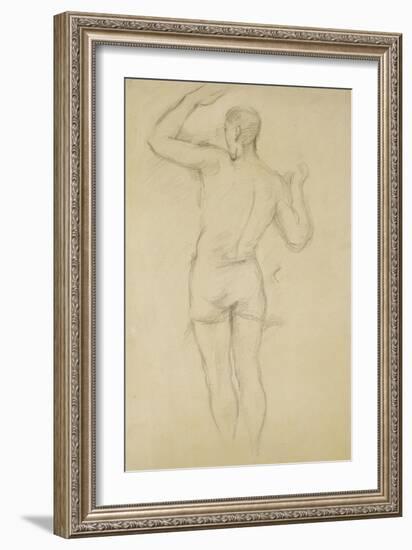 Bather Standing-Paul Cézanne-Framed Giclee Print