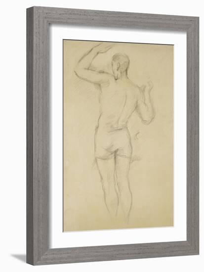 Bather Standing-Paul Cézanne-Framed Giclee Print