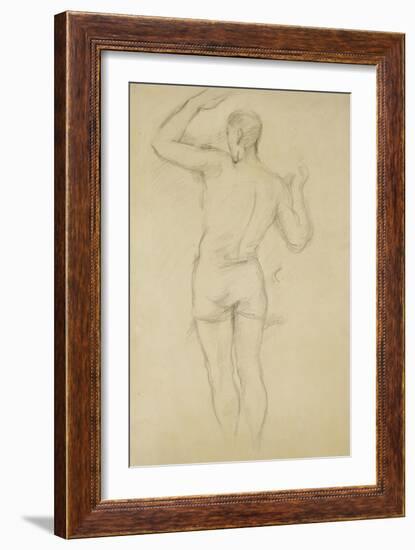 Bather Standing-Paul Cézanne-Framed Giclee Print