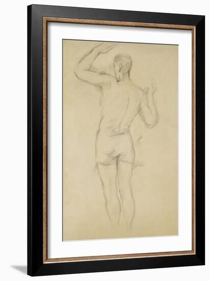 Bather Standing-Paul Cézanne-Framed Giclee Print